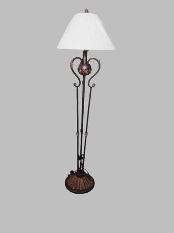 Floor Lamp Brown Iron and Antique Gold Accent 06-118-JSH-178