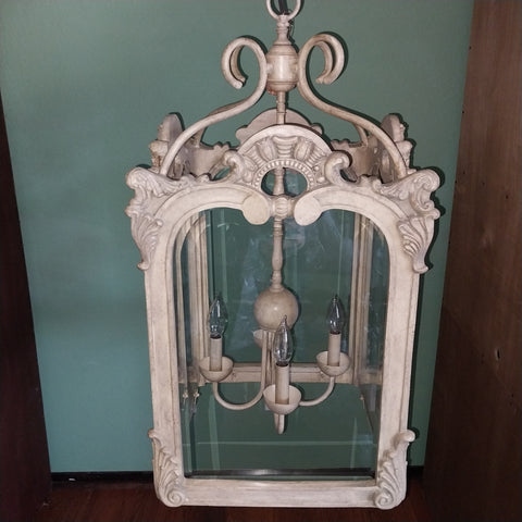 Pendant Resin And Metal Frame Champagne Finish10118-JSH-CH