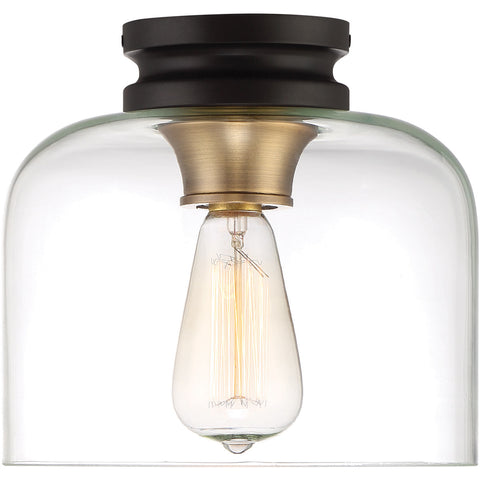 Flush Mount  Clear Glass with Vintage Bronze  Finish 1261VB-519