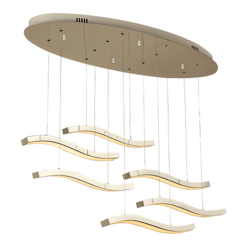 Chandelier Polished Chrome Finish LED 1-118-25-JSH-PLC
