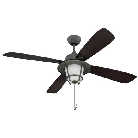 Ceiling Fans Aged galvanized with dark walnut blades #040818-014