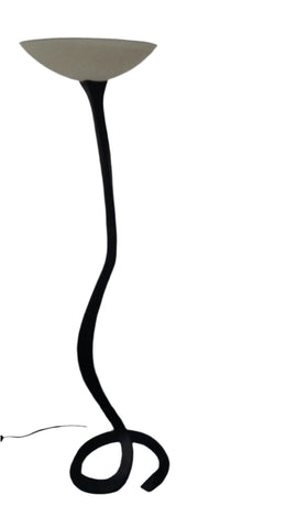 Floor Lamp Bronze Metal Base With Frosted Glass Shade 06-118-JSH-1-24