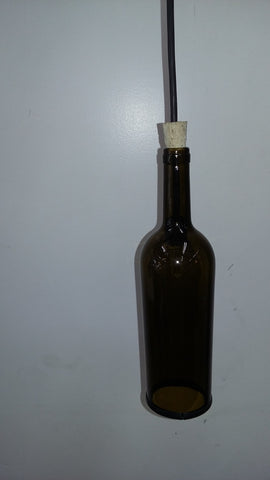 Mini Pendant Wine Bottle Green  3-118-JSH-222