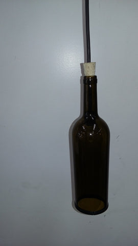 Mini Pendant Wine Bottle Green 3-118-JSH-222