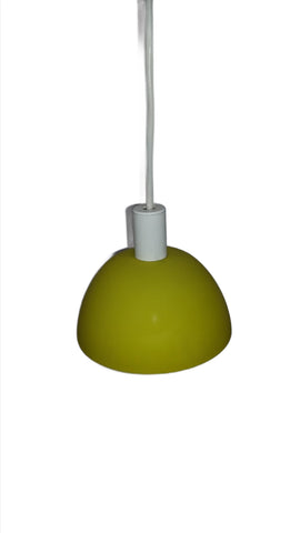Mini Pendant Light Yellow Glass And White Cord 3218-37-JSH