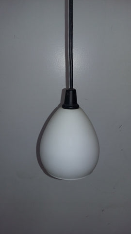 Mini Pendant Opal Glass And Black Cord 3218-21 JSH-LB
