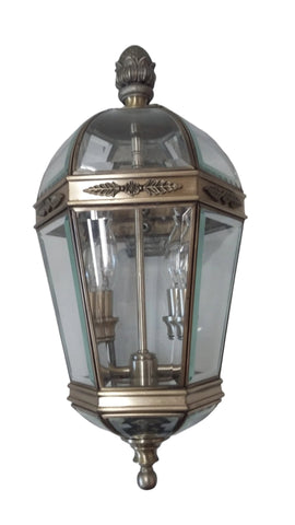 Outdoor Wall Light Pewter Finish And Clear Beveled Glass 17118-JSH-1515