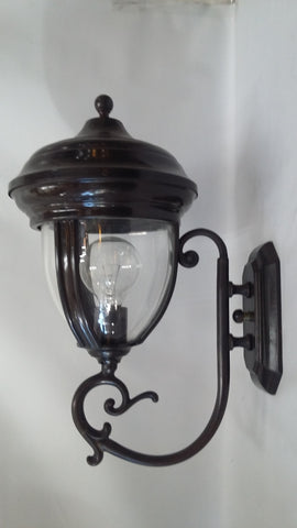 Outdoor Wall Light Solid Brass Bronze Finish With Clear Glass 17118-JSH-557