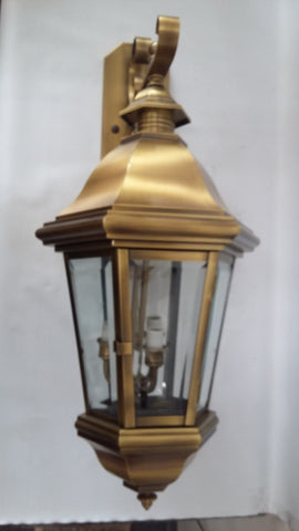 Outdoor Wall light Solid Brass Satin Brass Finish 17118-JSH2145