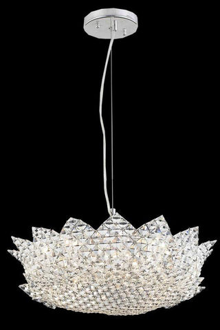 Pendant Polished Chrome Finish And Clear Cut Crystal #020835-014
