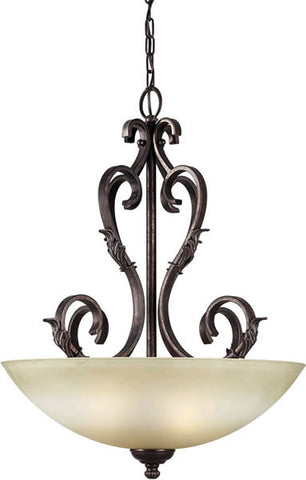 Pendant Dark Bronze And Umber Mist Glass #020820-53