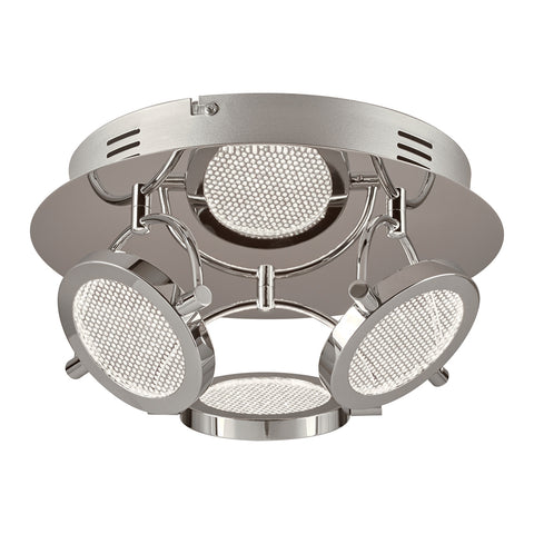 Flush Mount Chrome Finish And Led 14-0318-JSH-PLC-PC