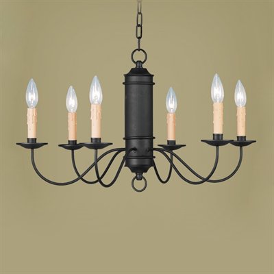 Chandelier Rust Finish Metal And Antique Candles 1-118-JSH-CTM-2