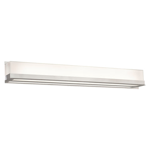 Bathroom Light Polished Chrome Finish White Glass 55036-519
