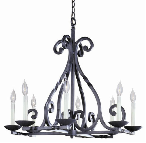 Chandelier Black Iron Finish #010855-014
