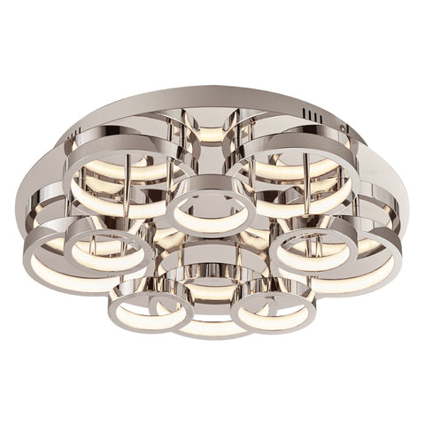 Flush Mount Polished Chrome And Opal Acrylic 14318-JSH-PL-88