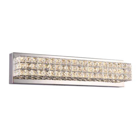 Bathroom Light Chrome Finish AndHand Cut Crystal 9-318-JSH17PC