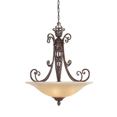 Pendant Umber Finish and Beige Glass 206518-DJH