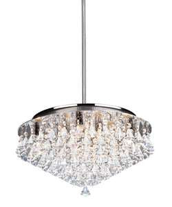 Pendant Chrome Finish And Crystal #020807-23