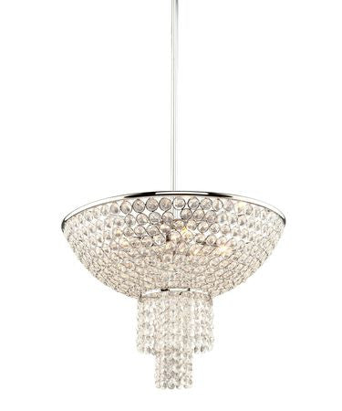 Mini Pendant Chrome Finish And Hand Cut Crystal #030807-14