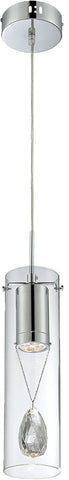 Mini Pendant Chrome And Clear Glass 03-118-JSH-33