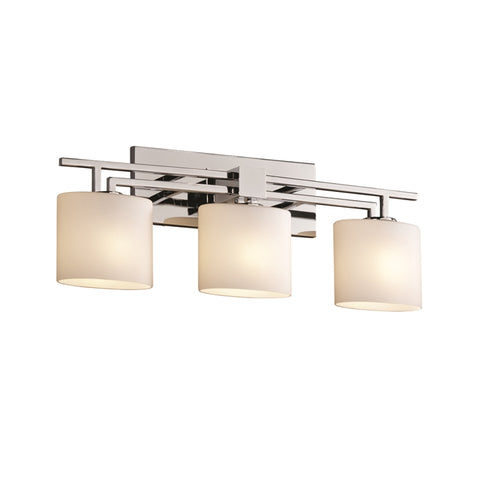 Vanity Light Chrome Finish And Opal Glass Shade 9-118-JSH-28-125