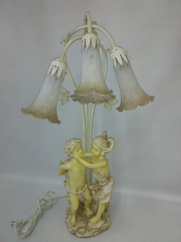 Table Lamp Figurine With Glass Shades 07-118-JSH-64