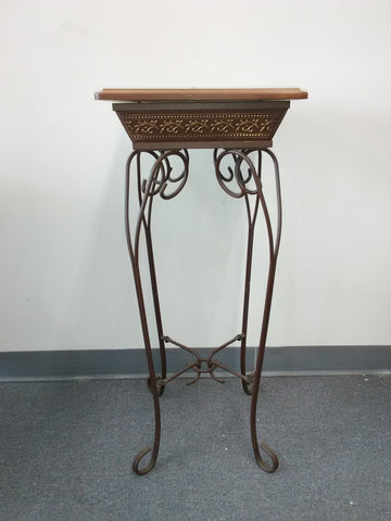 Accessories Bronze And Wood Table 20-218-JSH-48