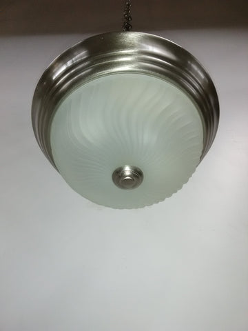 Flush Mount Satin Nickel Finish And Frosted Glass 152185-JSH-525