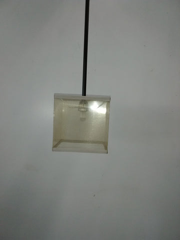 Mini Pendant Square Organza Shade And Brown Finish Metal 3218-48-JSH-48-7