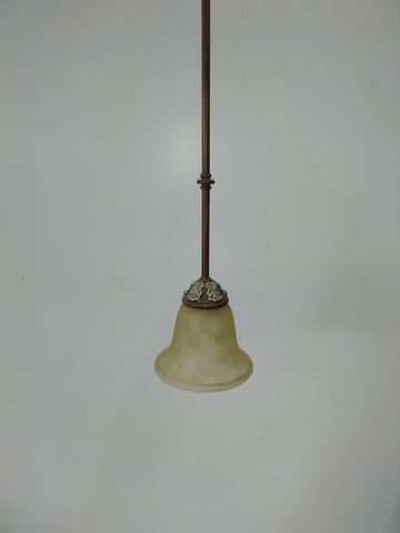 Mini Pendant Bronze Finish And Cream Glass 3218-JSH-DOL