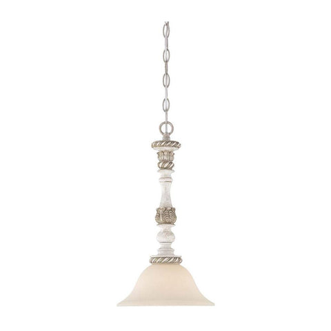 Mini Pendant Antique Linen Finish with Frosted Glass #03801-96