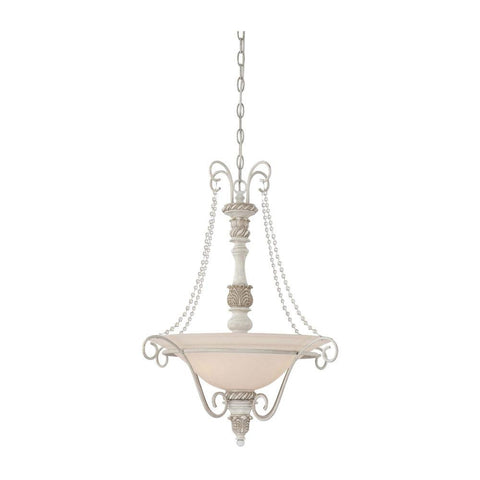 Pendant Antique Linen Finish And Frosted Glass #020801-97