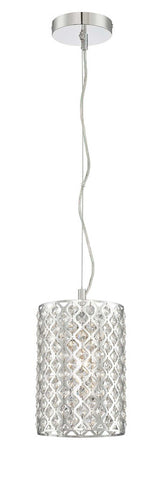 Mini Pendant Chrome Finish And Crystal Drops #030833-014 FP