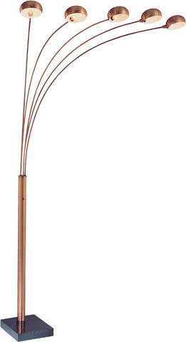 Floor Lamp Bronze Finish And Marble Base #060833-14