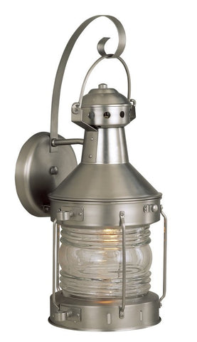 Outdoor Wall Light Brushed Nickel And Clear #170913-