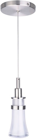 Mini Pendant Polished Nickel And White Glass 034618-APN
