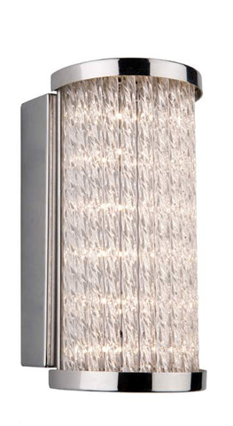 Wall Sconse Chrome Finish And Twister Glass 080707-16