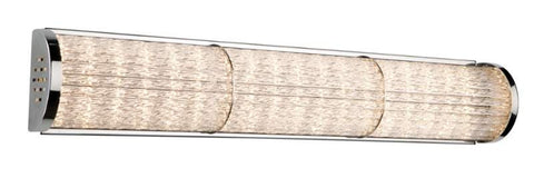 Vanity Light Chrome Finish And Twister Glass 090807-16