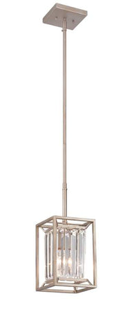Mini Pendant Platinum Finish And Crystal 03-118-JSH-12