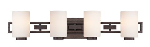 Bathroom Light Bronze Finish And Frosted Glass #090812-014