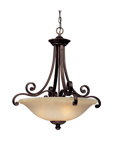 Pendant Bronze Finish And Cream Glass #020838-015