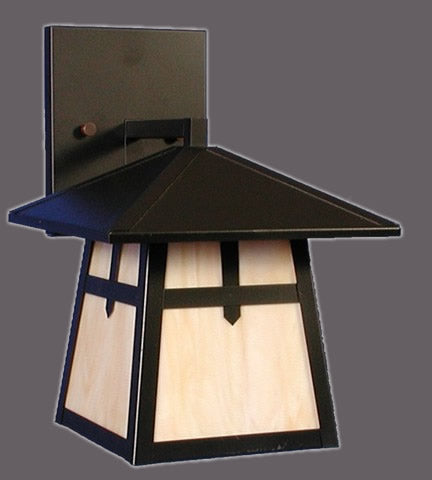 Outdoor Wall Light Solid Bronze Finish And Cream Glass 17-118-JSH-63-112