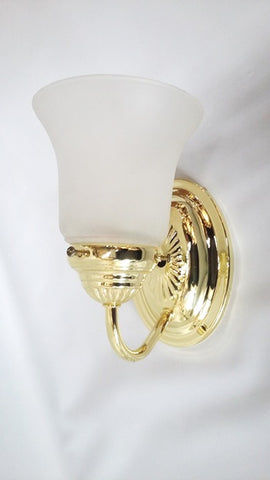 Wall Sconse Brass Finish And Frosted Shade 10-118-JSH EL18