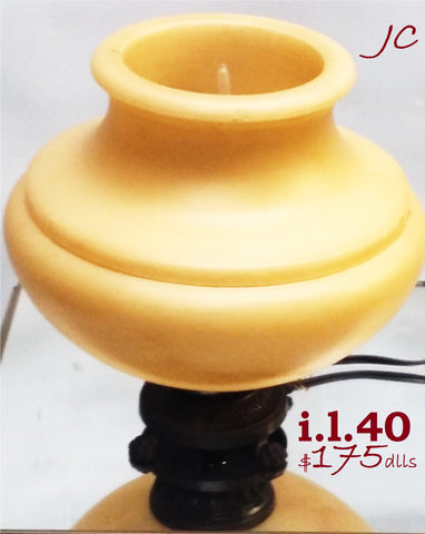 Table Lamp Cream Alabaster Stone Shade With Metal Base 07-118-JSH-40
