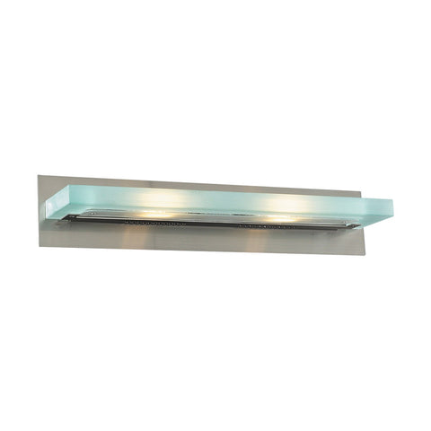 Bathroom Light Satin Nickel Finish and Acid Frost Glass #90839-014