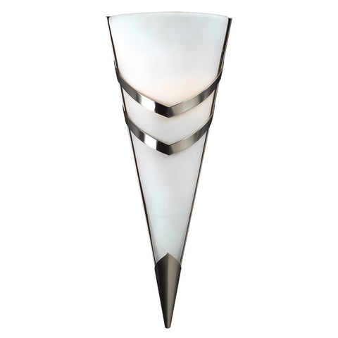 Indoor Wall Light Satin Nickel And Opal Glass #100839-307