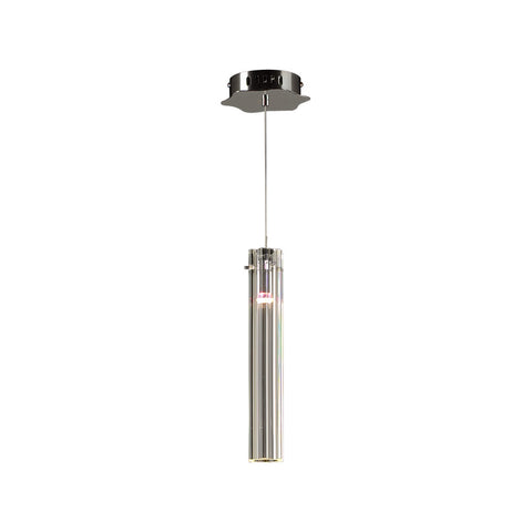 Mini Pendant Chrome Finish And Optic Crystal Lens #030839-014