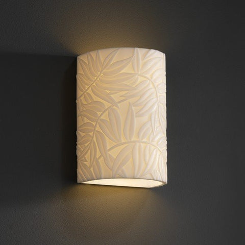 Outdoor Wall Light Porcelina Resin Material And Bamboo Design #170928-14