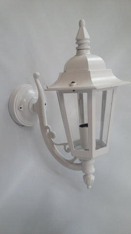 Outdoor Wall Light Aluminum White Finish And Acrylic Panels 17118-JSH-ML